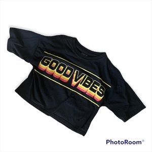 Freeze Good Vibes Crop Tee